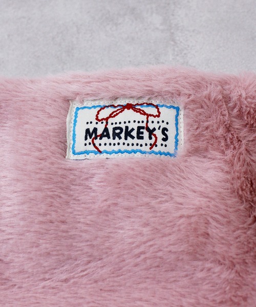 MARKEY'S(マーキーズ)の「ボアリボンネックウォーマー(ネックウォーマー/スヌード・キッズ・ベージュ/グレー/ピンク・FREE)」の11枚目の写真