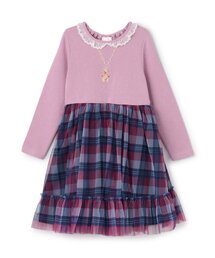 セール】イチゴ刺しゅうチュール ドッキングワンピース（ワンピース