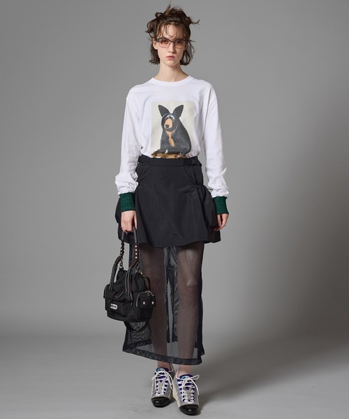 NON TOKYO（ノントーキョー）の「PRINT L/S T-SHIRT(BEAR)（Tシャツ/カットソー・レディース・ブラウン/ホワイト/ブラック・2/1）」の10枚目の写真