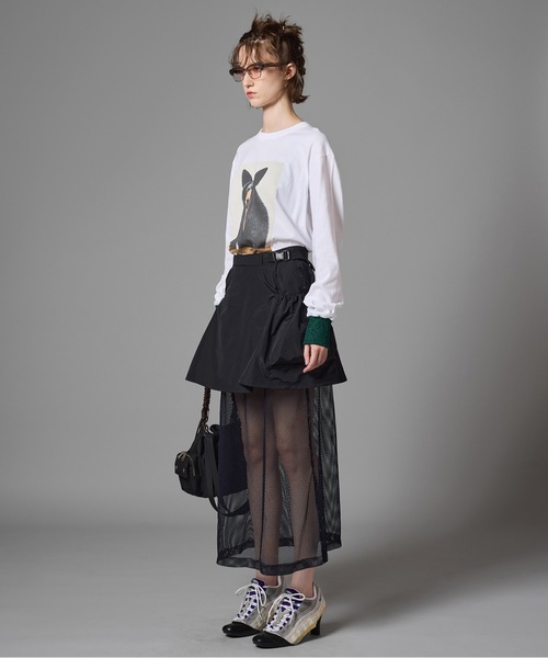 NON TOKYO（ノントーキョー）の「PRINT L/S T-SHIRT(BEAR)（Tシャツ/カットソー・レディース・ブラウン/ホワイト/ブラック・2/1）」の12枚目の写真