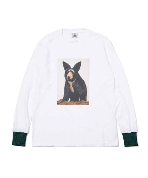 NON TOKYO（ノントーキョー）の「PRINT L/S T-SHIRT(BEAR)（Tシャツ/カットソー・レディース・ブラウン/ホワイト/ブラック・2/1）」の8枚目の写真