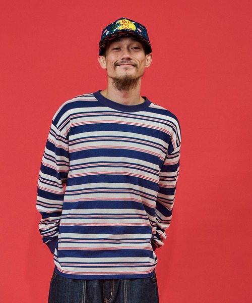 L/S STRIPE TEE / ロングスリーブ ストライプ ティー（Tシャツ
