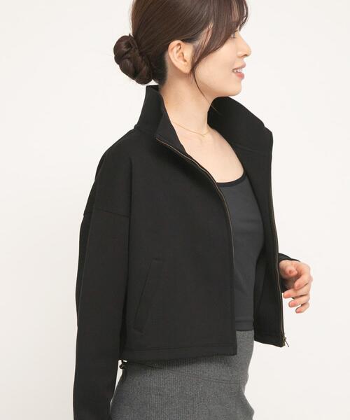 URBAN RESEARCH Sonny Label（アーバンリサーチサニーレーベル）の「SLAB　Stand Blouson（ブルゾン・レディース・ブラック/ベージュ系その他・FREE）」の2枚目の写真