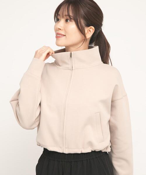URBAN RESEARCH Sonny Label（アーバンリサーチサニーレーベル）の「SLAB　Stand Blouson（ブルゾン・レディース・ブラック/ベージュ系その他・FREE）」の3枚目の写真