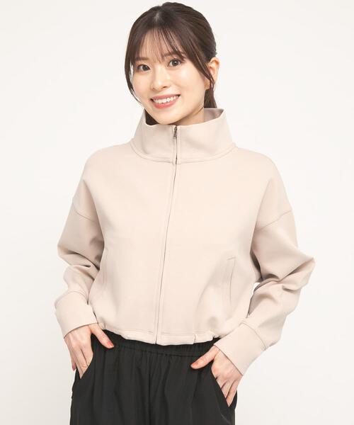 URBAN RESEARCH Sonny Label（アーバンリサーチサニーレーベル）の「SLAB　Stand Blouson（ブルゾン・レディース・ブラック/ベージュ系その他・FREE）」の4枚目の写真