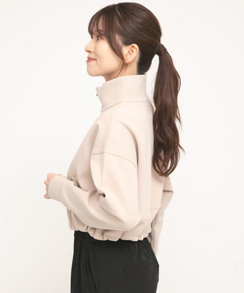 URBAN RESEARCH Sonny Label（アーバンリサーチサニーレーベル）の「SLAB　Stand Blouson（ブルゾン・レディース・ブラック/ベージュ系その他・FREE）」の5枚目の写真