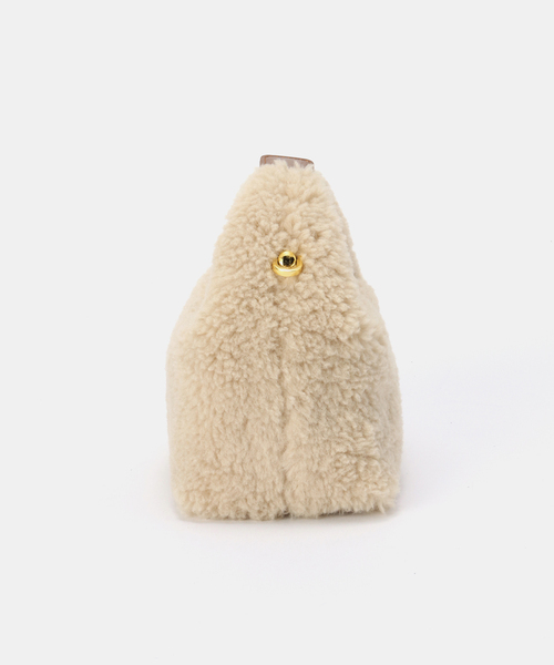 La TOTALITE（ラトータリテ）の「SINBONO/シンボノ エコファーミニバッグ（ショルダーバッグ・レディース・ベージュ・FREE）」の5枚目の写真