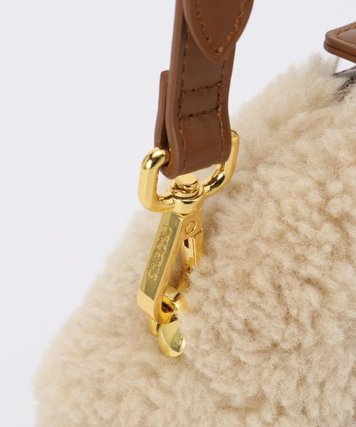 La TOTALITE（ラトータリテ）の「SINBONO/シンボノ エコファーミニバッグ（ショルダーバッグ・レディース・ベージュ・FREE）」の11枚目の写真