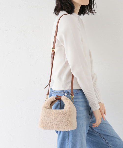 新品未使用タグ付き　完売品　ボンポワン　エコファー　ショルダーバッグ　ボントン ボンポワン オンラインストア | Bonpoint 入荷リクエスト