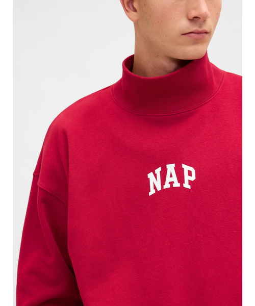 セール】ヴィンテージソフト NAPロゴ モックネック スウェットシャツ