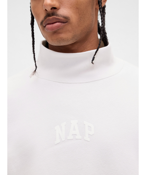 GAP(ギャップ)の「ヴィンテージソフト NAPロゴ モックネック スウェットシャツ(スウェット・メンズ・グリーン/レッド/アイボリー・XS/S/M/L/XL)」の16枚目の写真