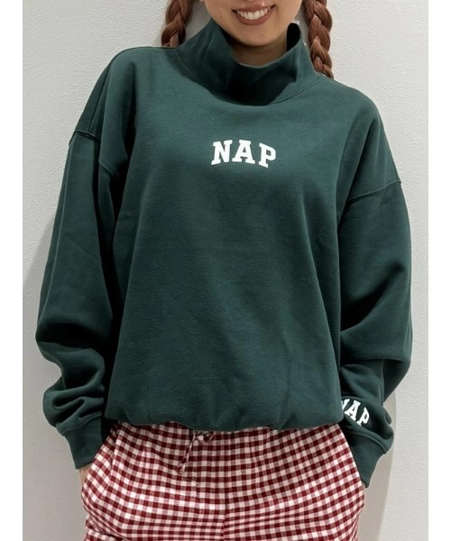 GAP(ギャップ)の「ヴィンテージソフト NAPロゴ モックネック スウェットシャツ(スウェット・メンズ・グリーン/レッド/アイボリー・XS/S/M/L/XL)」の7枚目の写真