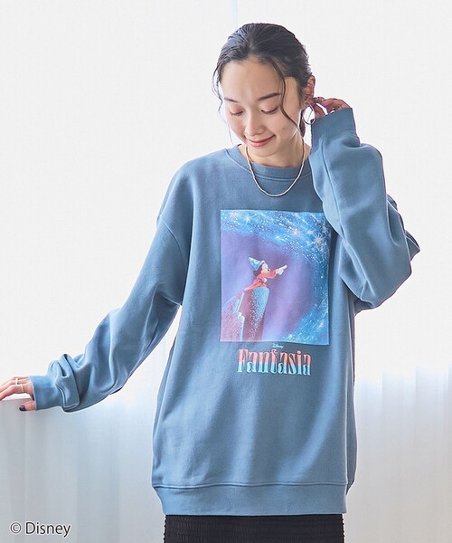 Disney（ディズニー）の「『FANTASIA（ファンタジア）』ヴィンテージライクスウェット（スウェット・メンズ・ダークグレー/ロイヤルブルー/ナチュラル・S/M/L/XL）」の15枚目の写真