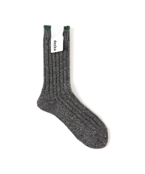 B:MING by BEAMS（ビーミングバイビームス）の「【別注】decka quality socks / ネップ ソックス（ソックス/靴下・メンズ・ナチュラル/レッド系その他7/ブラック系その他4・ONE SIZE）」の2枚目の写真