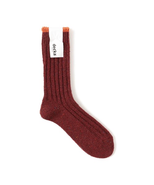 B:MING by BEAMS（ビーミングバイビームス）の「【別注】decka quality socks / ネップ ソックス（ソックス/靴下・メンズ・ナチュラル/レッド系その他7/ブラック系その他4・ONE SIZE）」の3枚目の写真