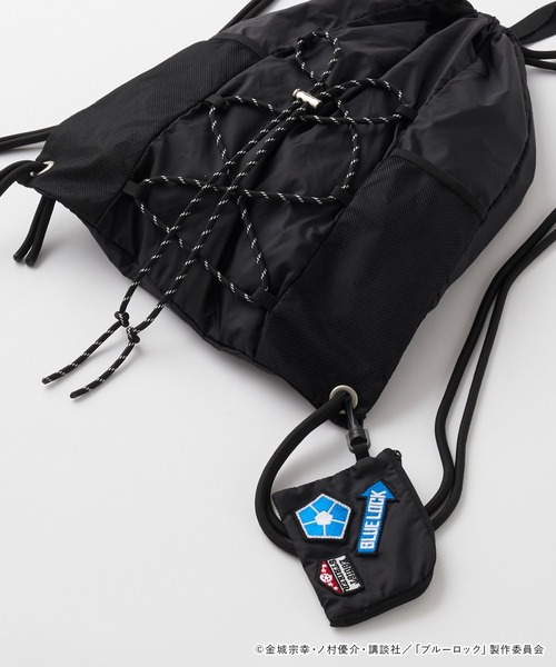 ブルーロック】別注 ポーチ付き ドローコード ナップサック MONO-MART