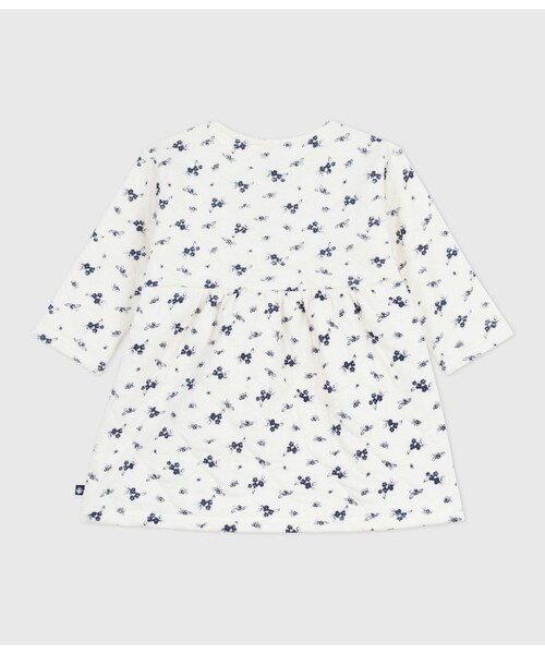 PETIT BATEAU（プチバトー）の「ワンピース（ワンピース・キッズ・ホワイト×ブルー・12MONTH/18MONTH/24MONTH/36MONTH）」の4枚目の写真