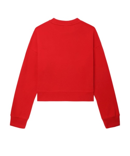 A BATHING APE(アベイシングエイプ)の「CAMO HEART CHEST PRINT CROP SWEAT SHIRT(スウェット・レディース・ネイビー/レッド/グレー・X-SMALL/SMALL)」の6枚目の写真