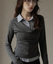 Ulysses | シャツレイヤード風デザインカットソー(Tシャツ/カットソー)