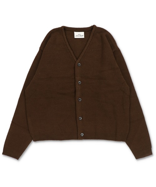 セール】短丈モヘアニットカーディガン/シンプル/無地/ヴィンテージ