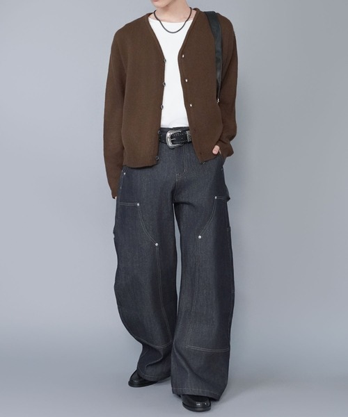 【最終値下げ、古着、短丈】モヘアカーディガン セール】短丈モヘアニットカーディガン/シンプル/無地/ヴィンテージ