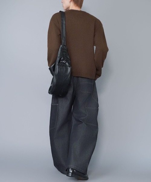 SPINNS（スピンズ）の「短丈モヘアニットカーディガン/シンプル/無地/ヴィンテージライク/ショート丈（カーディガン/ボレロ・メンズ・ブラック/ブラウン/チャコール・ONESIZE）」の15枚目の写真