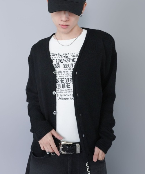 セール】短丈モヘアニットカーディガン/シンプル/無地/ヴィンテージ