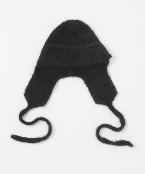 KBF(ケイビーエフ)の「シャギーフライトニットHAT(ニットキャップ/ビーニー・レディース・グレー系その他/ブラック・ONE)」の16枚目の写真