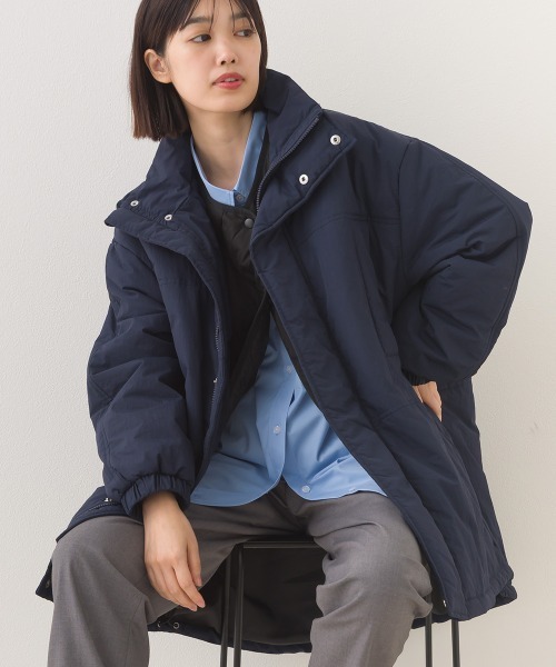中綿ダウンマウンテンジャケットルーズシルエットコート（ダウン