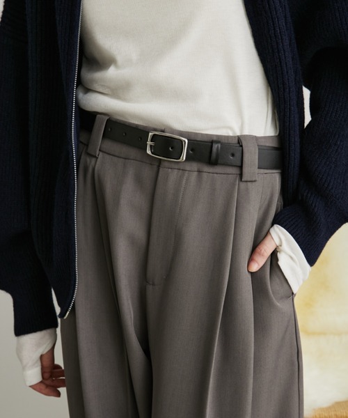 Auntie Rosa Holiday（アンティローザホリデー）の「レクタングルバックルベルト（ベルト・レディース・ブラック・FREE）」の3枚目の写真