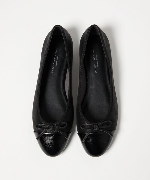 green label relaxing(グリーンレーベルリラクシング)の「ラウンド バレエシューズ / フラットシューズ(その他シューズ・レディース・その他1/シルバー/ブラック・25cm/24.5cm/24cm/23.5cm/23cm/22.5cm)」の2枚目の写真