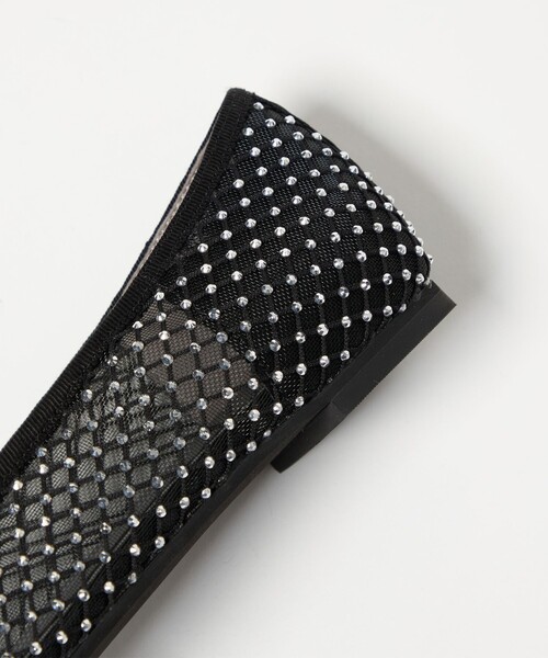 green label relaxing(グリーンレーベルリラクシング)の「ラウンド バレエシューズ / フラットシューズ(その他シューズ・レディース・その他1/シルバー/ブラック・25cm/24.5cm/24cm/23.5cm/23cm/22.5cm)」の4枚目の写真