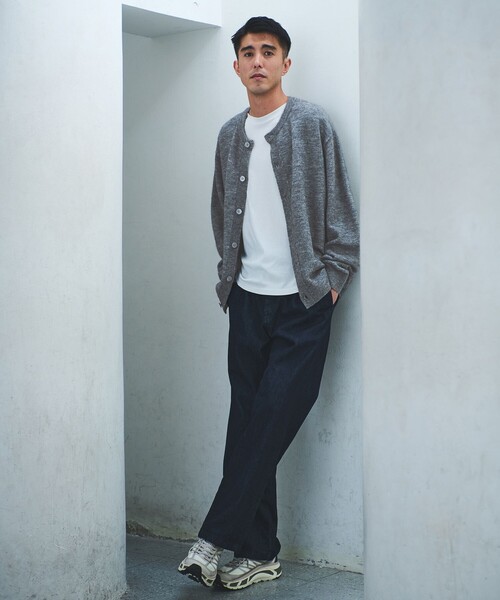 セール】アルパカ ブレンド クルーネック カーディガン（カーディガン