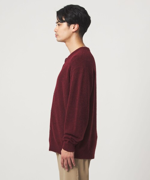 green label relaxing(グリーンレーベルリラクシング)の「アルパカ ブレンド クルーネック カーディガン(カーディガン/ボレロ・メンズ・レッド/グレー/ダークグレー・L/M/S/XL)」の16枚目の写真