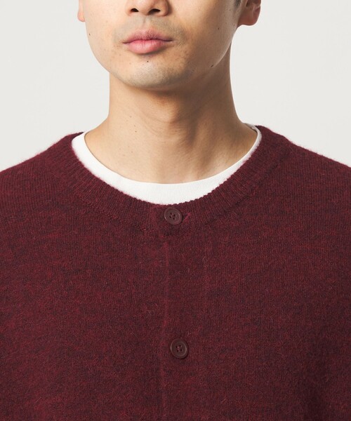 green label relaxing(グリーンレーベルリラクシング)の「アルパカ ブレンド クルーネック カーディガン(カーディガン/ボレロ・メンズ・レッド/グレー/ダークグレー・L/M/S/XL)」の18枚目の写真