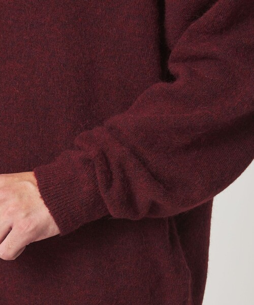 green label relaxing(グリーンレーベルリラクシング)の「アルパカ ブレンド クルーネック カーディガン(カーディガン/ボレロ・メンズ・レッド/グレー/ダークグレー・L/M/S/XL)」の19枚目の写真