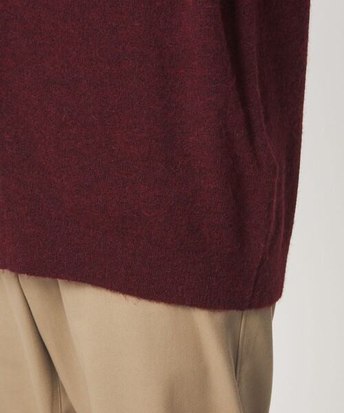 green label relaxing(グリーンレーベルリラクシング)の「アルパカ ブレンド クルーネック カーディガン(カーディガン/ボレロ・メンズ・レッド/グレー/ダークグレー・L/M/S/XL)」の20枚目の写真