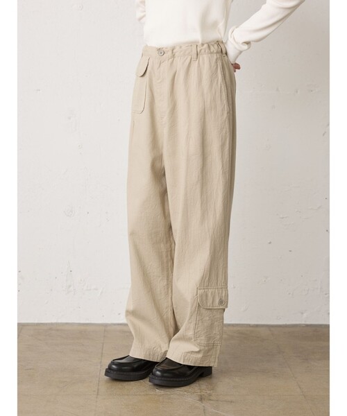 MidiUmi（ミディウミ）の「MidiUmi マルチポケットワークパンツ（その他パンツ・レディース・チャコールグレー/ベージュ・FREE）」の10枚目の写真