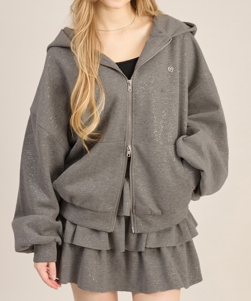 セール】ラメポンチパーカー（パーカー）｜apres jour mignon（アプレ