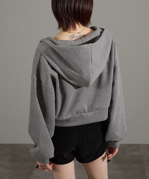 apres jour mignon（アプレジュールミニョン）の「ラメポンチパーカー