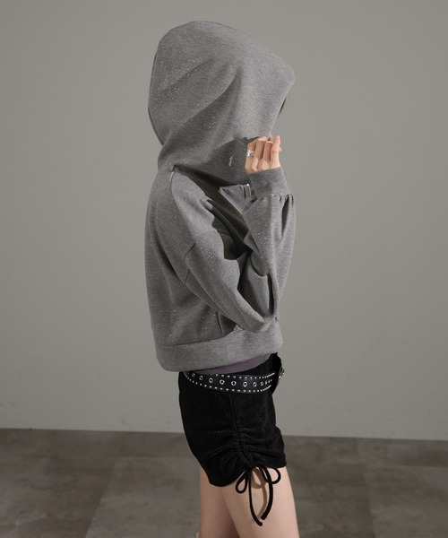 apres jour mignon（アプレジュールミニョン）の「ラメポンチパーカー