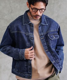 JIGGYS SHOP(ジギーズショップ)のオーバーサイズ ウォッシュ加工 デニムジャケット(デニムジャケット)