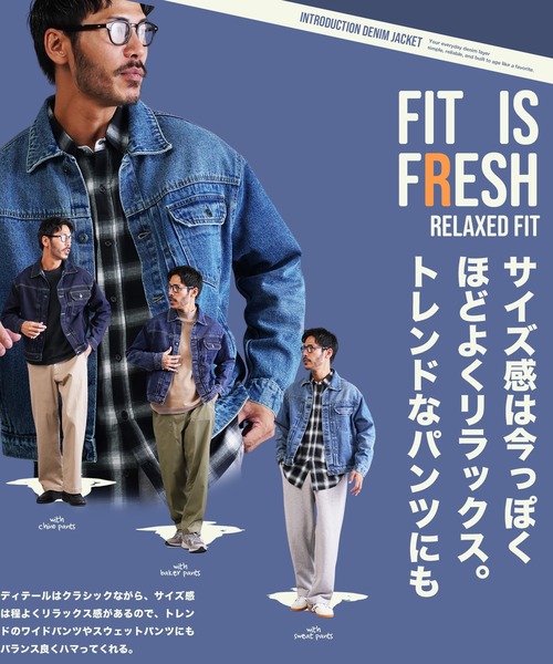 jiggys shop（ジギーズショップ）の「オーバーサイズ ウォッシュ加工 デニムジャケット（デニムジャケット・メンズ・ネイビー/インディゴブルー/ブルー・X-LARGE/MEDIUM/LARGE）」の4枚目の写真