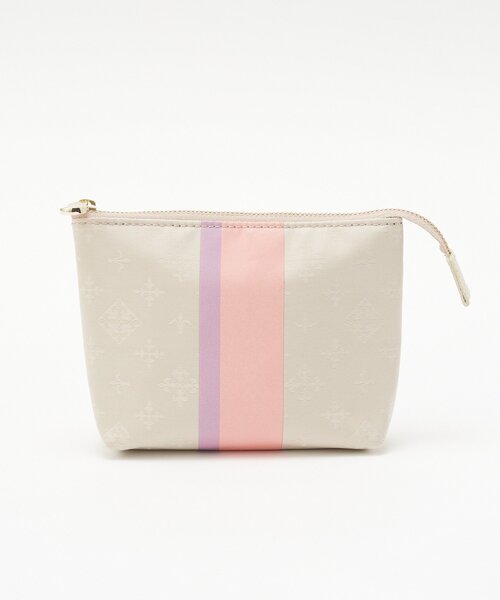 russet（ラシット）の「ラインプリントポーチ S（その他小物・レディース・キナリ/レッド/サックスブルー/ブラウン系その他/ブルー/アイボリー/ピンク/ネイビー・FREE）」の19枚目の写真