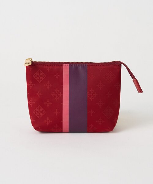 russet（ラシット）の「ラインプリントポーチ S（その他小物・レディース・キナリ/レッド/サックスブルー/ブラウン系その他/ブルー/アイボリー/ピンク/ネイビー・FREE）」の9枚目の写真