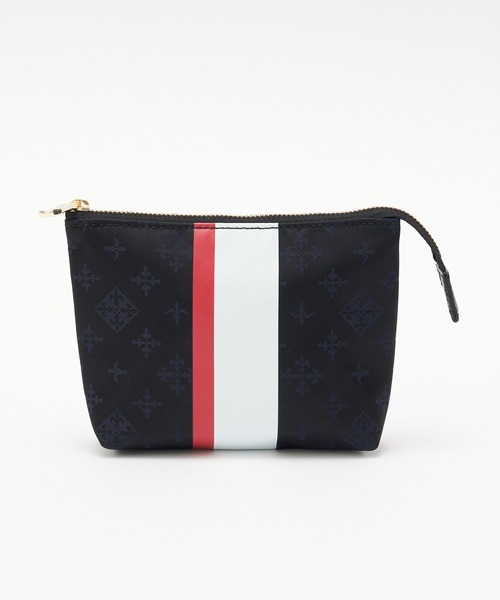 russet（ラシット）の「ラインプリントポーチ S（その他小物・レディース・キナリ/レッド/サックスブルー/ブラウン系その他/ブルー/アイボリー/ピンク/ネイビー・FREE）」の4枚目の写真