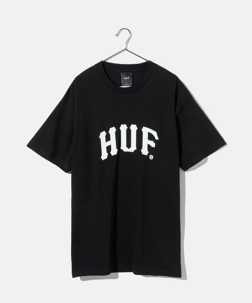 HUF(ハフ)の「HUF ARCH S/S TEE ハフ アーク プリント 半袖 Tシャツ(Tシャツ/カットソー・メンズ・ブラック/ホワイト・SMALL/MEDIUM/LARGE/X-LARGE)」の2枚目の写真