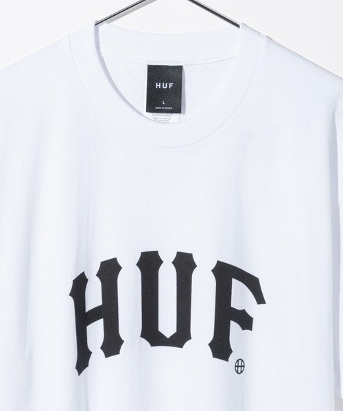HUF(ハフ)の「HUF ARCH S/S TEE ハフ アーク プリント 半袖 Tシャツ(Tシャツ/カットソー・メンズ・ブラック/ホワイト・SMALL/MEDIUM/LARGE/X-LARGE)」の5枚目の写真