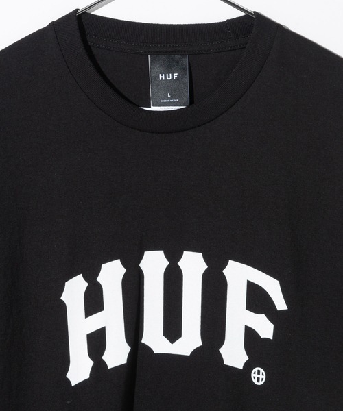 HUF(ハフ)の「HUF ARCH S/S TEE ハフ アーク プリント 半袖 Tシャツ(Tシャツ/カットソー・メンズ・ブラック/ホワイト・SMALL/MEDIUM/LARGE/X-LARGE)」の6枚目の写真