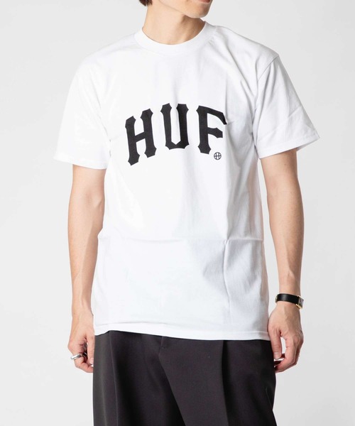 HUF(ハフ)の「HUF ARCH S/S TEE ハフ アーク プリント 半袖 Tシャツ(Tシャツ/カットソー・メンズ・ブラック/ホワイト・SMALL/MEDIUM/LARGE/X-LARGE)」の14枚目の写真